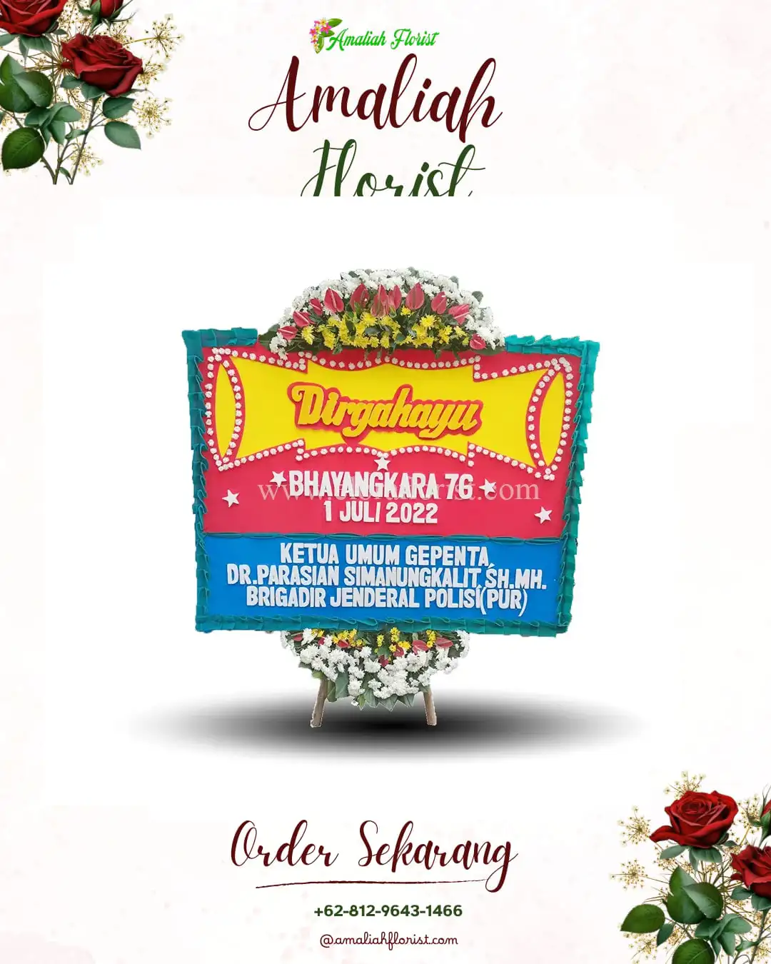 Papan Bunga HUT Ulang Tahun Margotohu Kidul